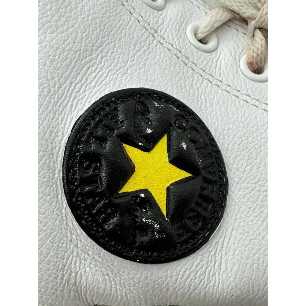 Custom Painted African Queen Hi Top White Leather Converse Chuck Taylor Womens 9 - Picture 12 of 16